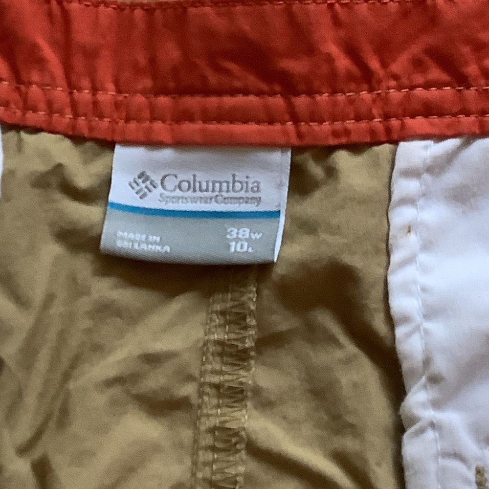 Columbia Cotton Khaki Shorts 38 Waist Inseam 10” - Picture 5 of 12